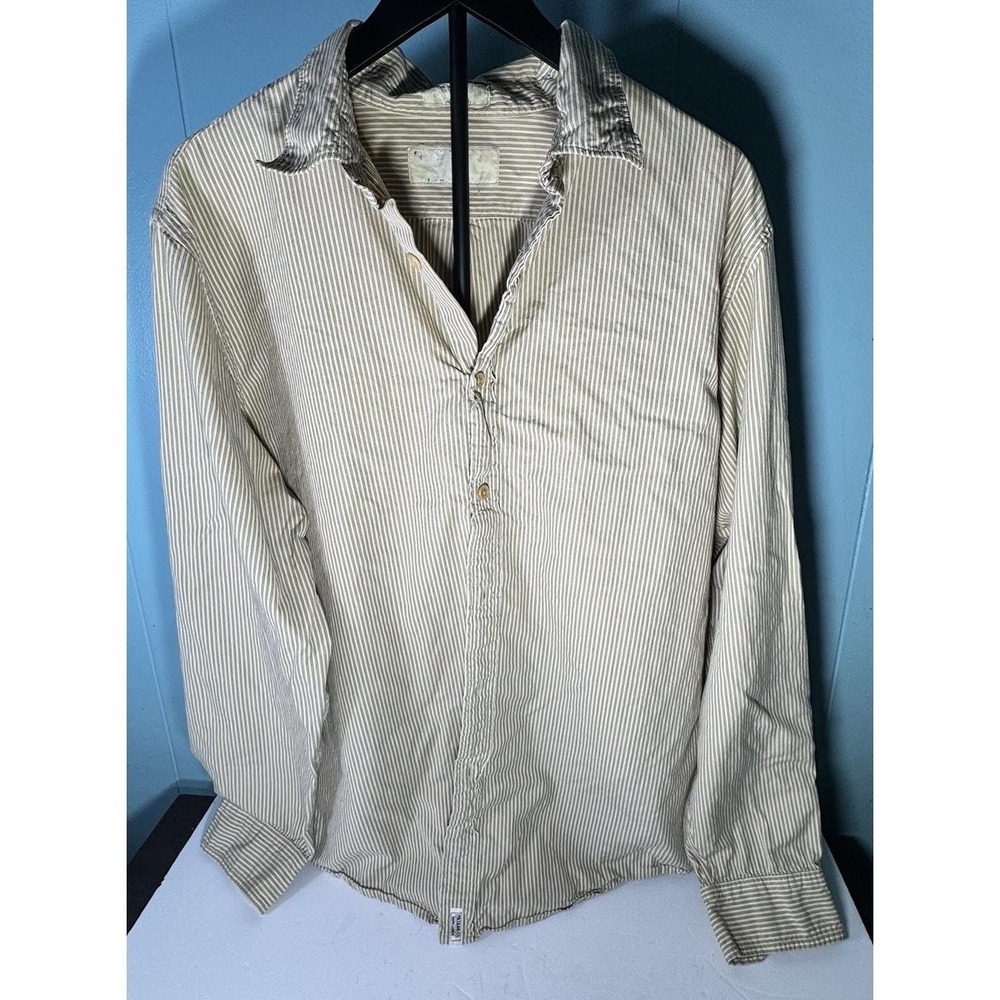 Vintage Polo Ralph Lauren Mens Striped Button Down Shirt Collar Size XL